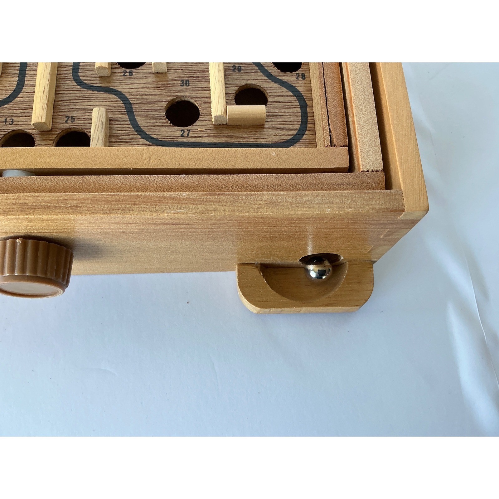 Dayton Hudson Vintage 1993 Labyrinth Wooden Maze Game Skill Challenge One Marble