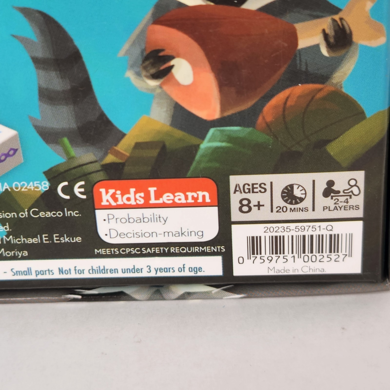 Trash Pandas The Raucous Raccoon Card Game Gamewright 2-4 Player 8+ COMPLETE