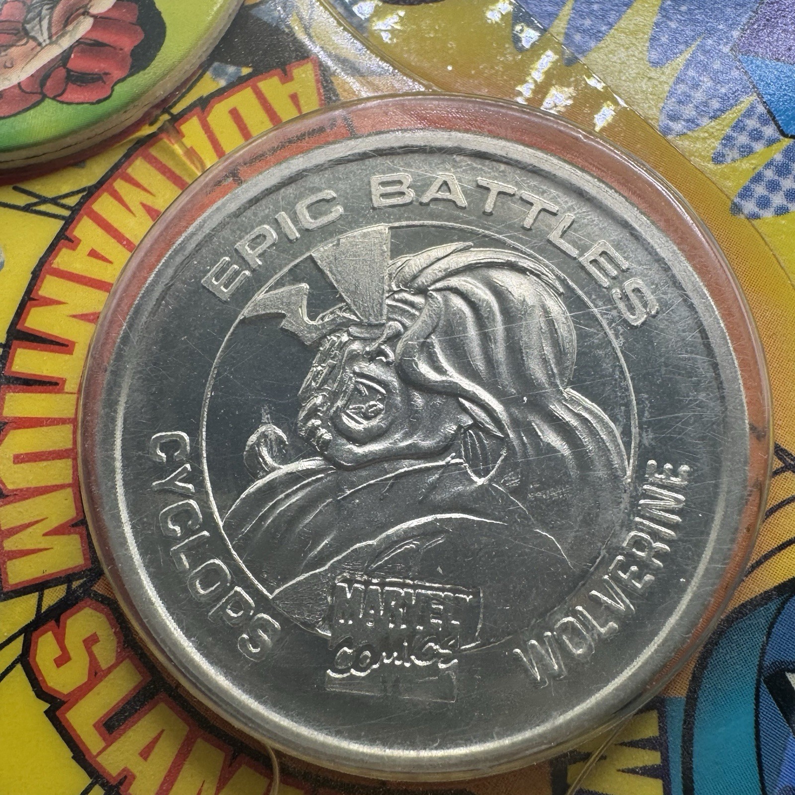 Vintage 1995 Toy Biz Marvel X-Men Hero Caps Wolverine Pack pogs NEW SEALED
