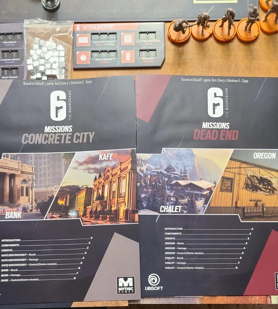 rainbow six siege board game: base game plus all maps and year 1 to 5 operators
