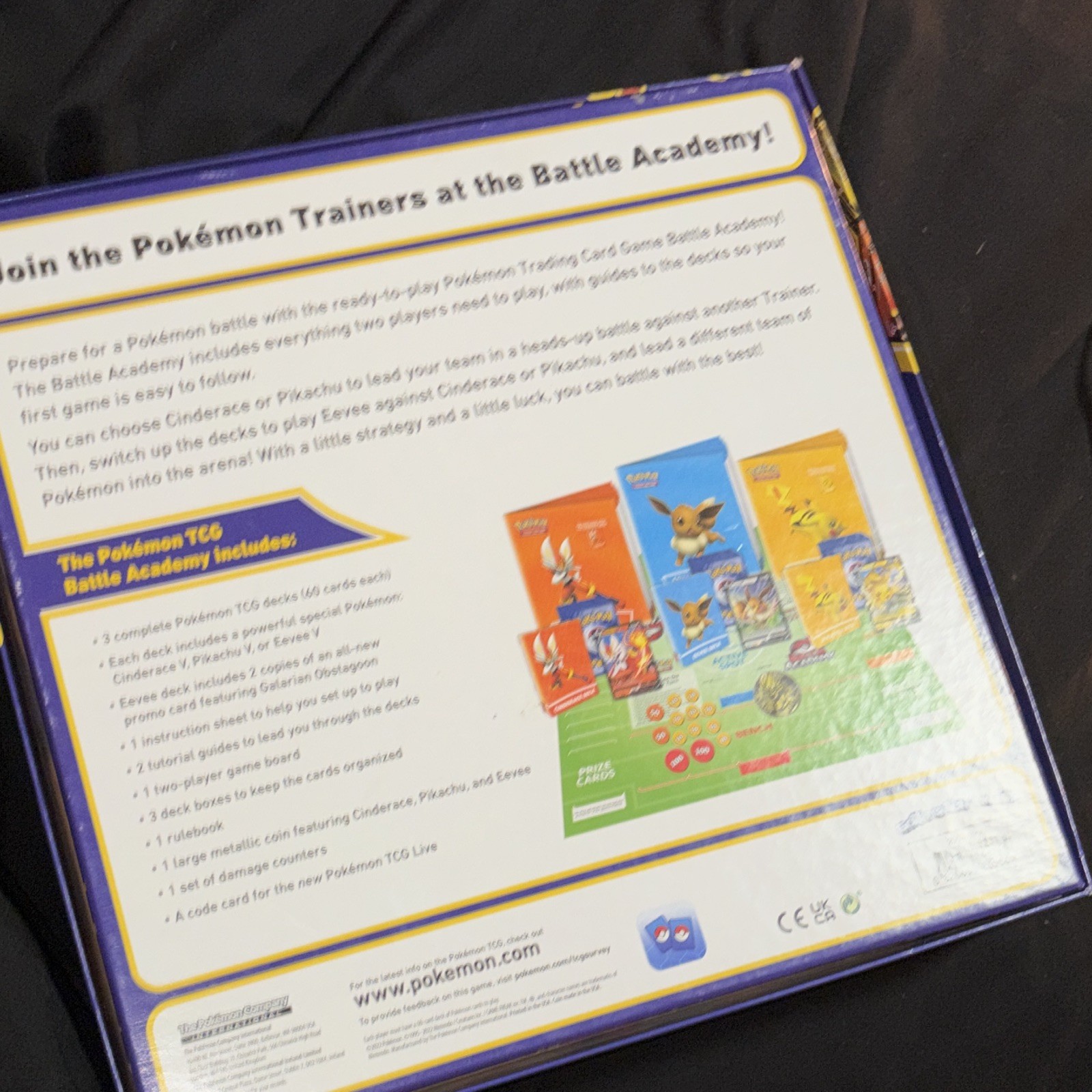Pokémon Battle Academy Trading Card Game Starter Set Pikachu & Eevee Ages 6+