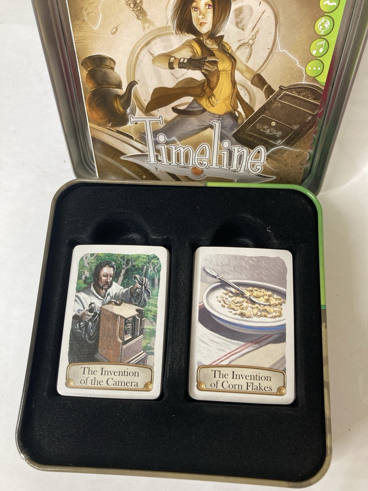 Timeline Inventions (sealed) & Diversity (open) Game Tin Edition Lot Of 2