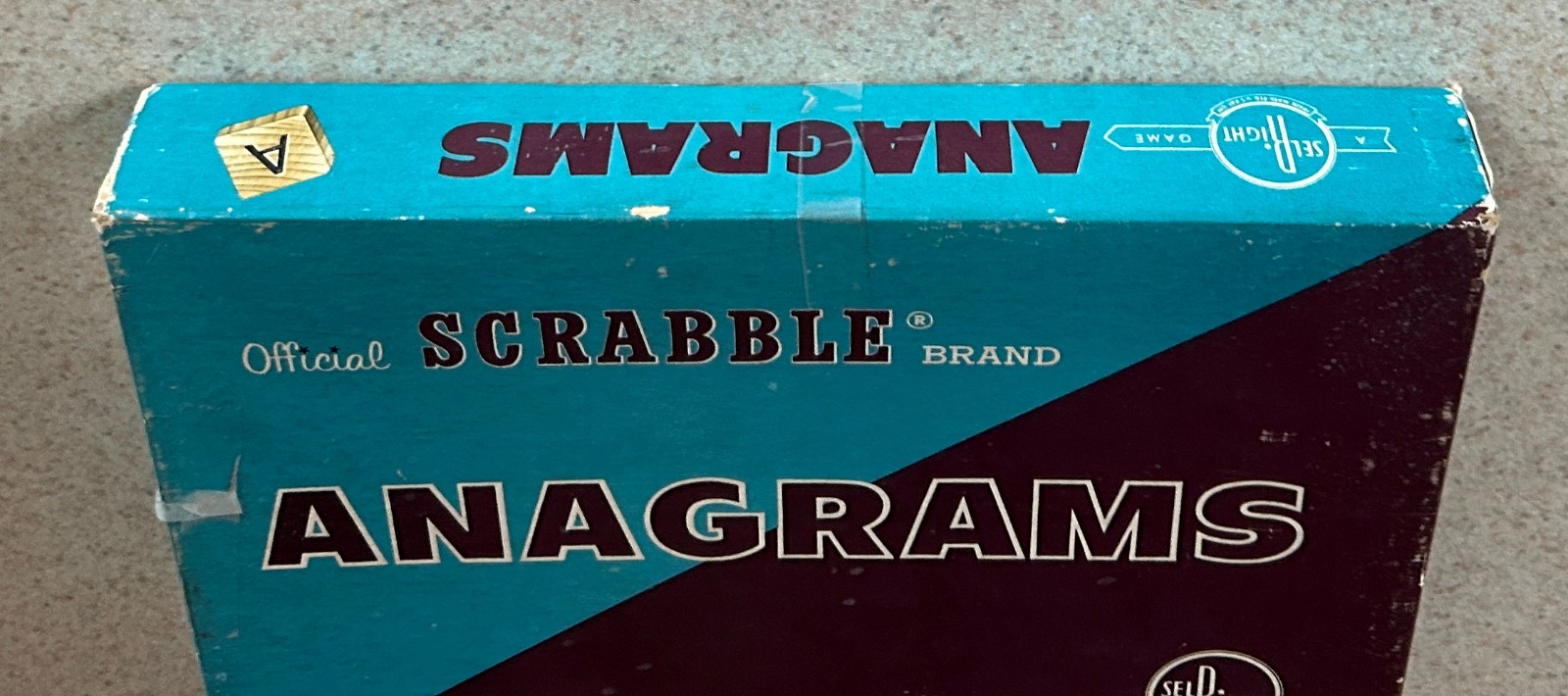 ANAGRAMS Tile Game (Vintage Selchow & Righter) — 1962 Complete In Box