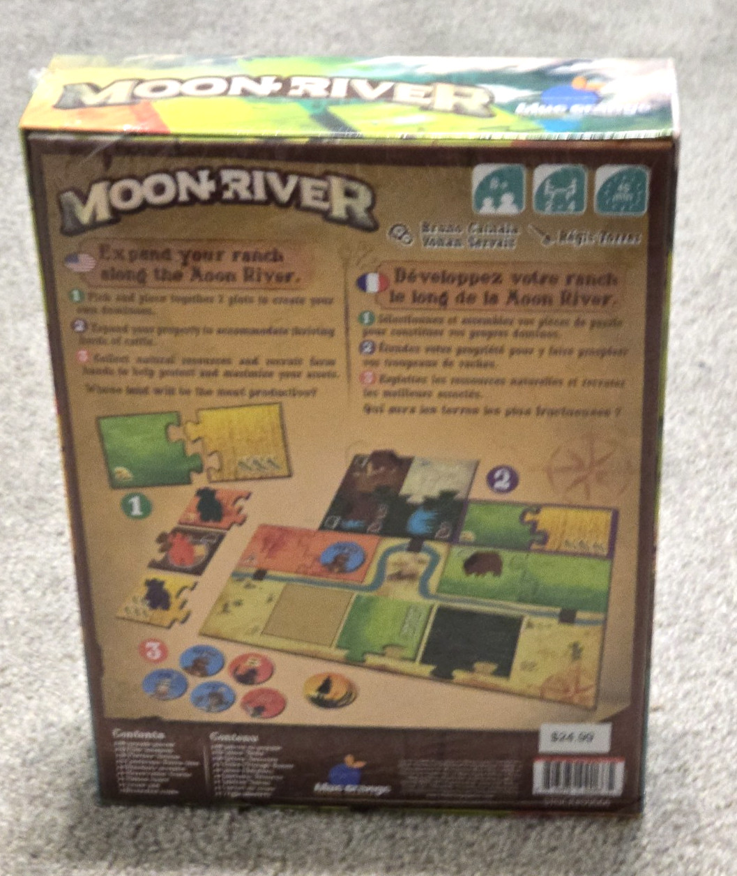 Moon River Board Game -Kingdomino Game System-Blue Orange NEW Sealed Unopened