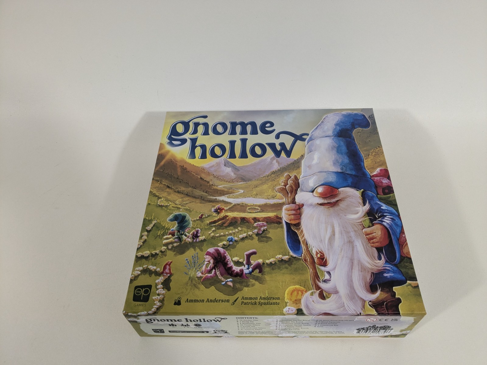 Gnome Hollow 2024 Board Game Op USAopoly Garden Tile Laying Strategy Family Game