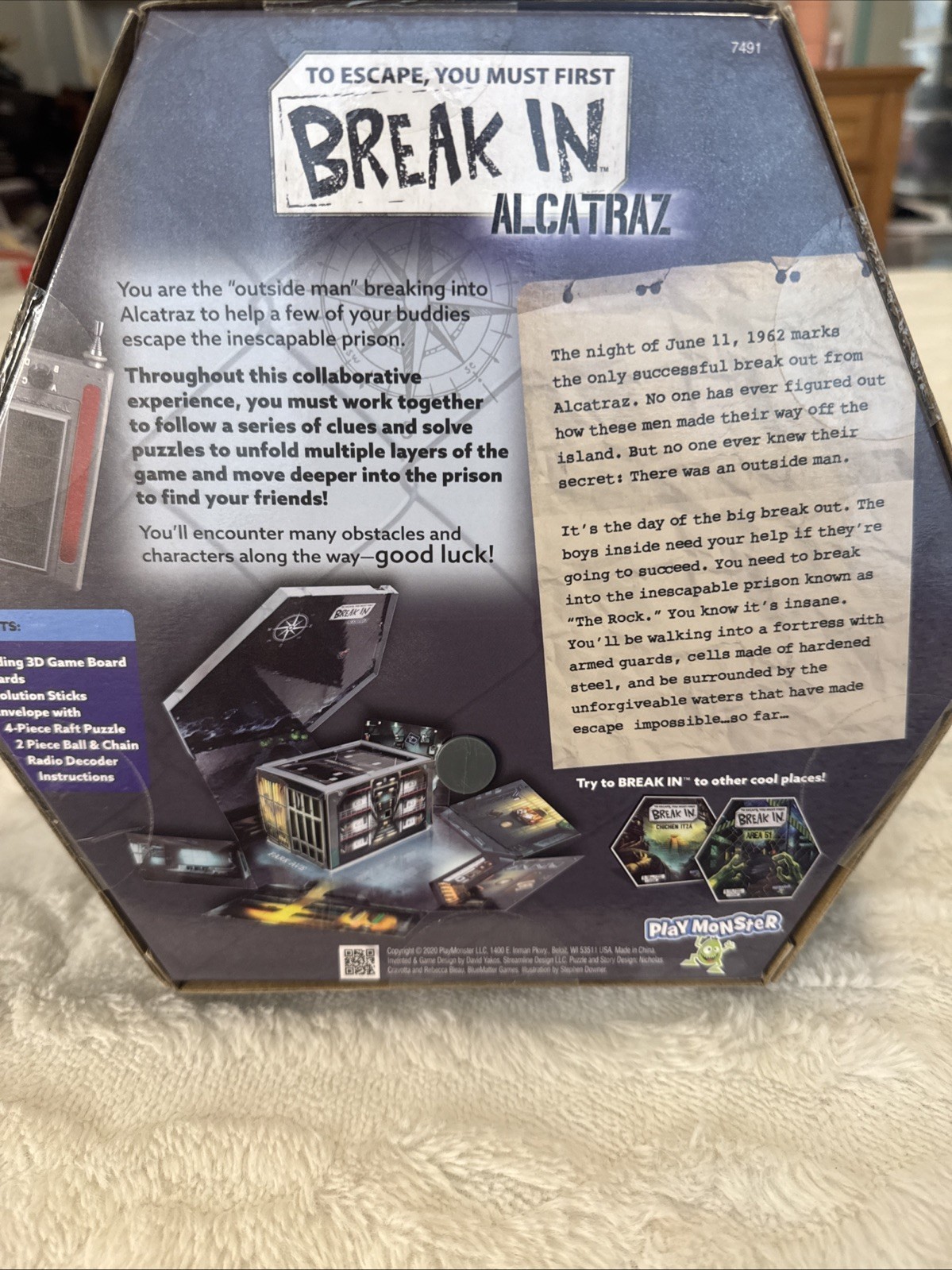 PlayMonster Break In – Alcatraz – Ages 10+ | 1-6 players NEW