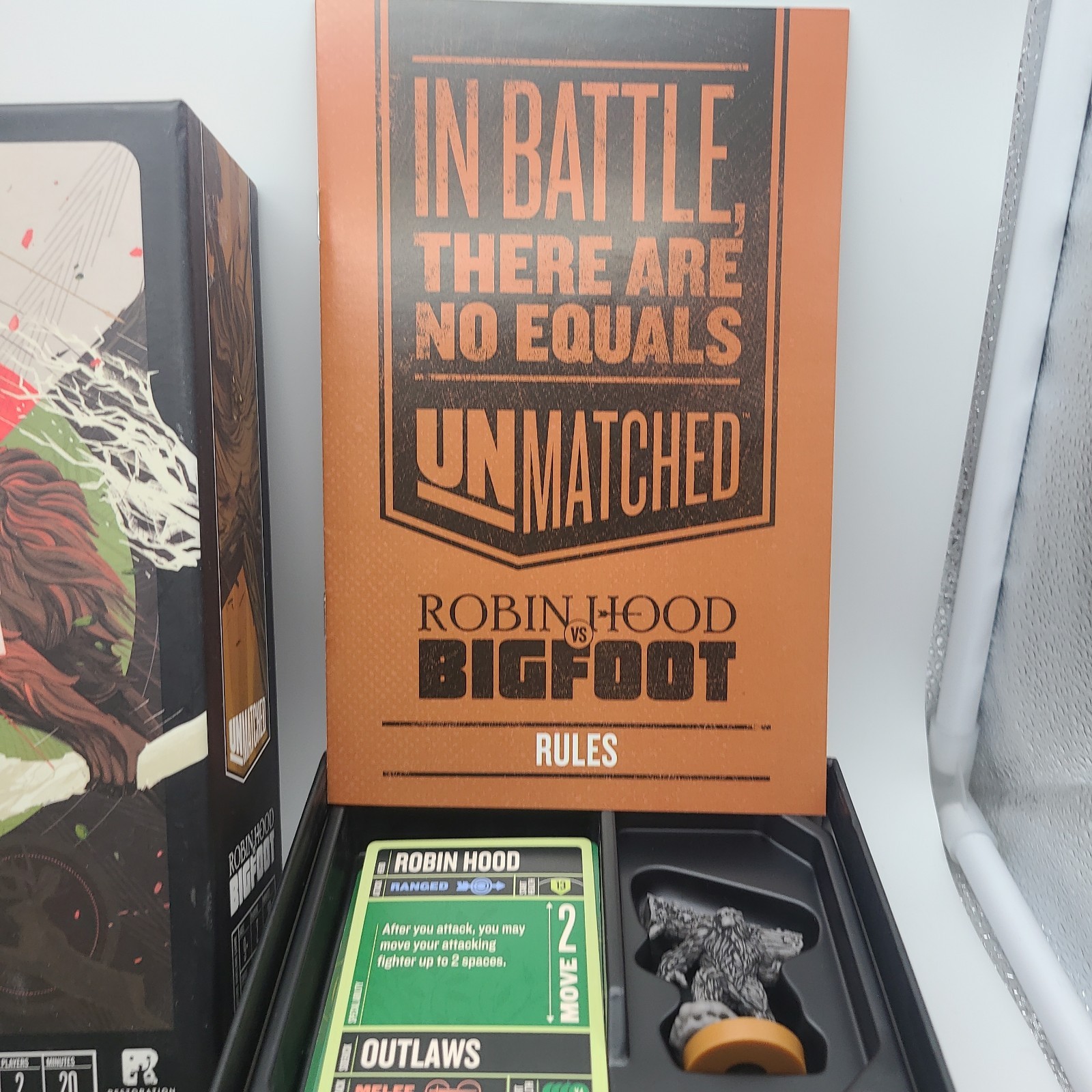 Restoration Games Unmatched Robin Hood Vs. Bigfoot Board Game Mondo Complete