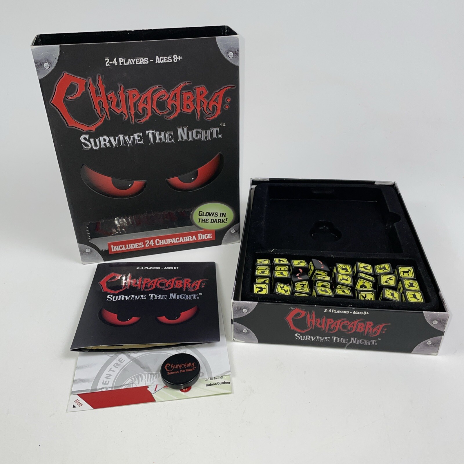 Chupacabra Survive the Night SPOOKY Glow in Dark Dice Game by Haywire Group