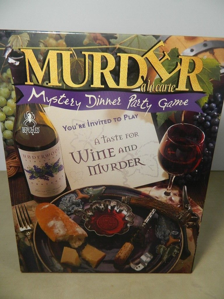 Murder a la Carte – A Taste for Wine & Murder Complete Adult Dinner Party Game