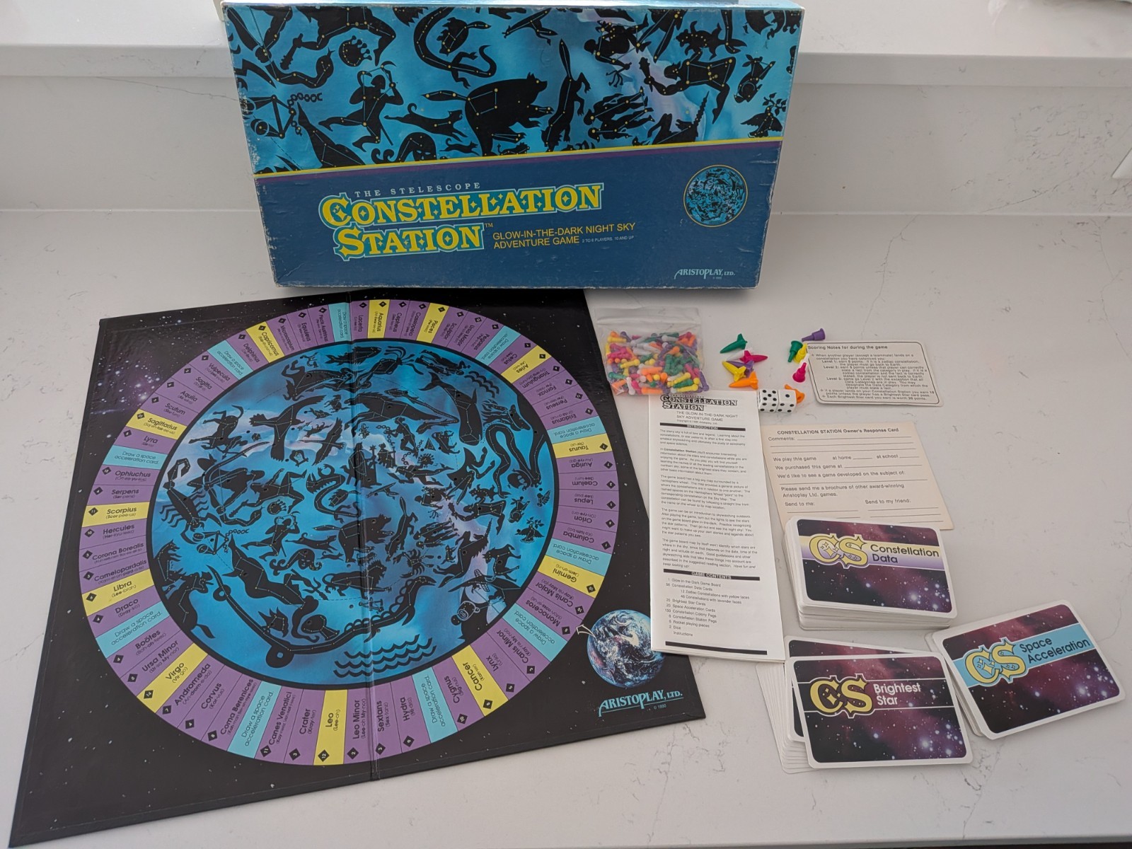 Vintage Constellation Station The Telescope Board Game Aristoplay 1990