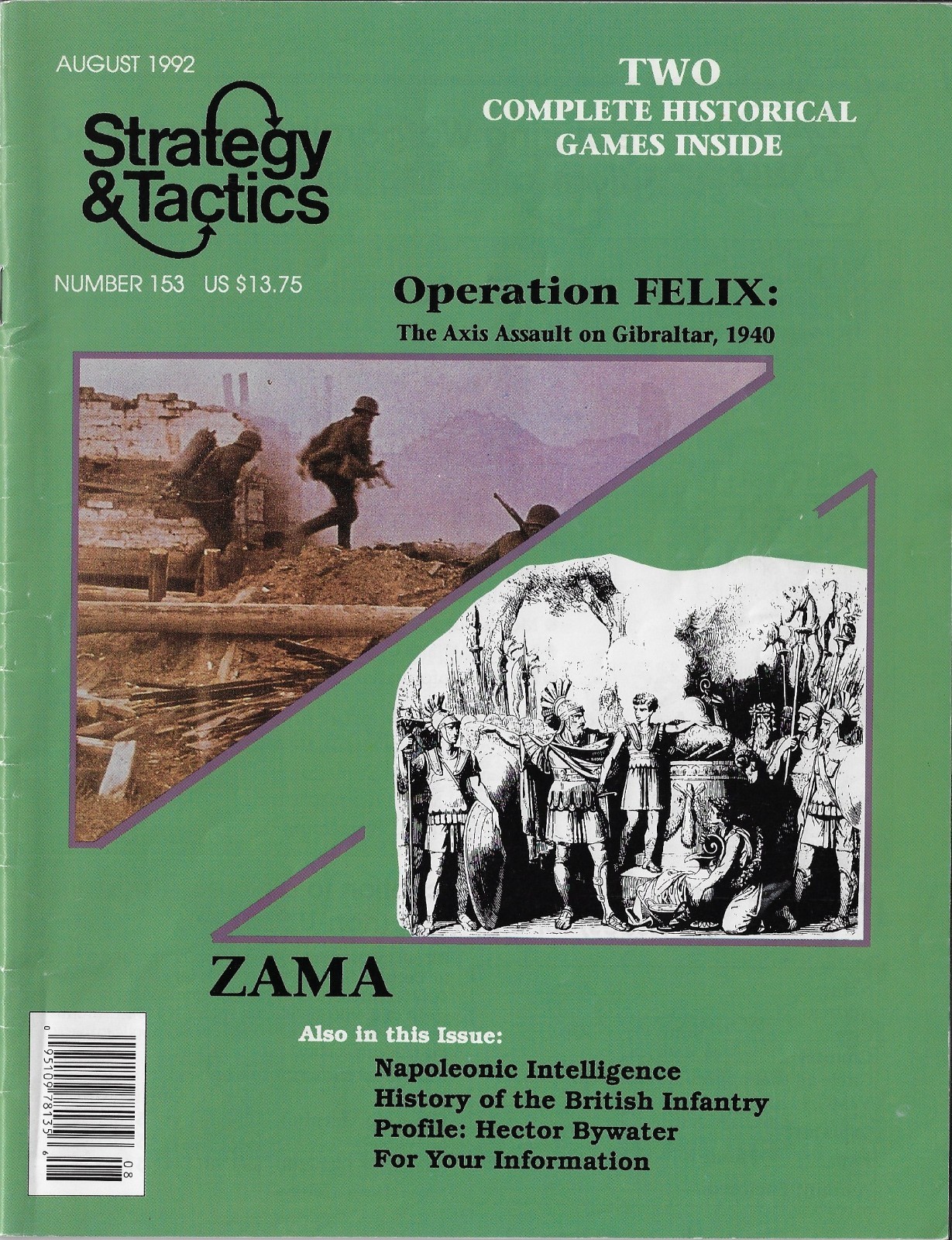Strategy & Tactics S&T#153 2 Games: Opreration Felix & Zama Ancients – Play Copy