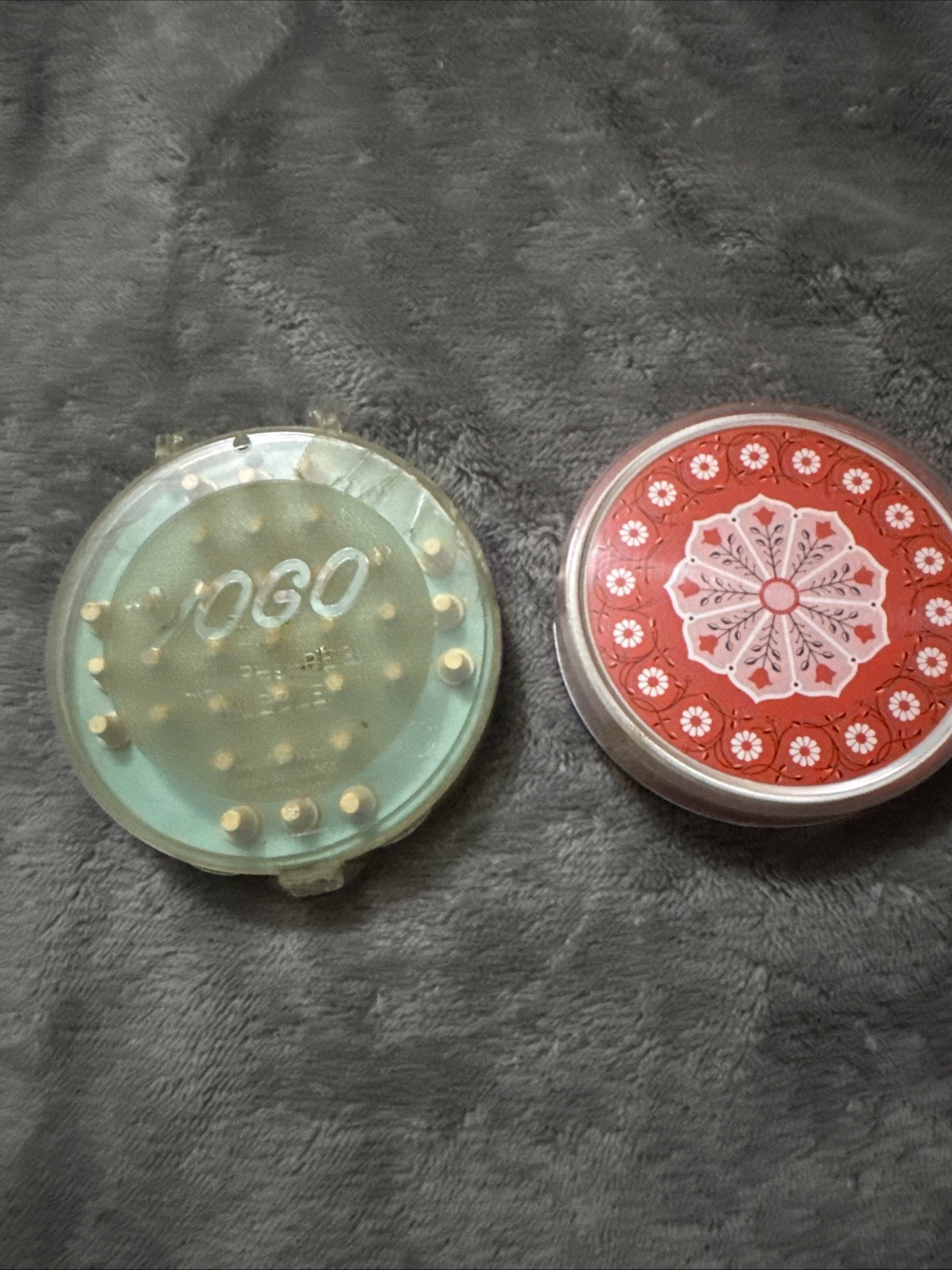 Vintage Retro Travel Game Lot: 1950s YOGO Jump-A-Peg & 1970s Round Playing Cards