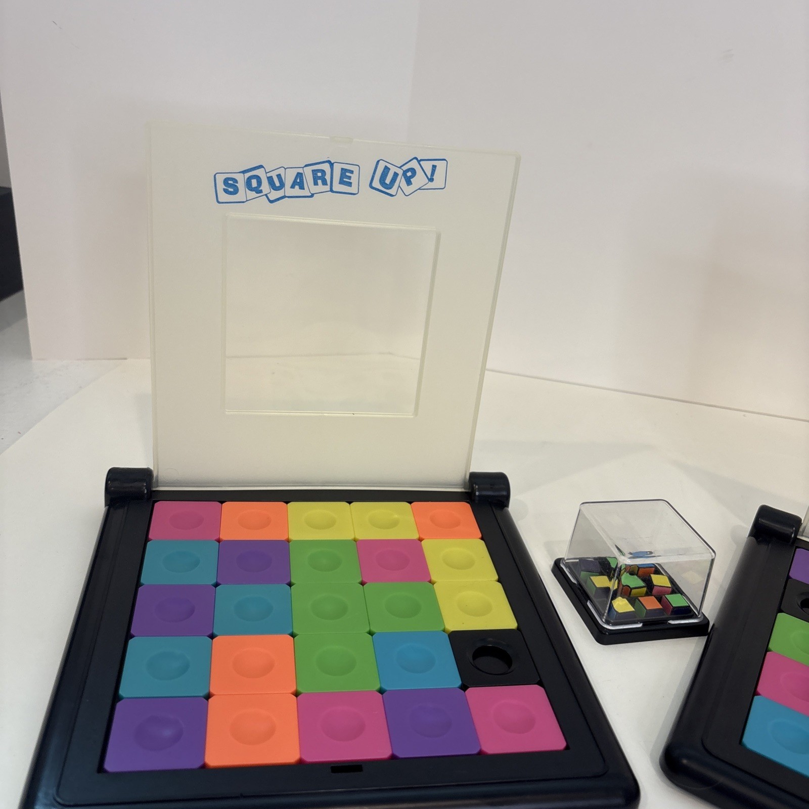 Square Up! 2 Player Tile Puzzle Game Family Ages 6+ Brainbox Complete