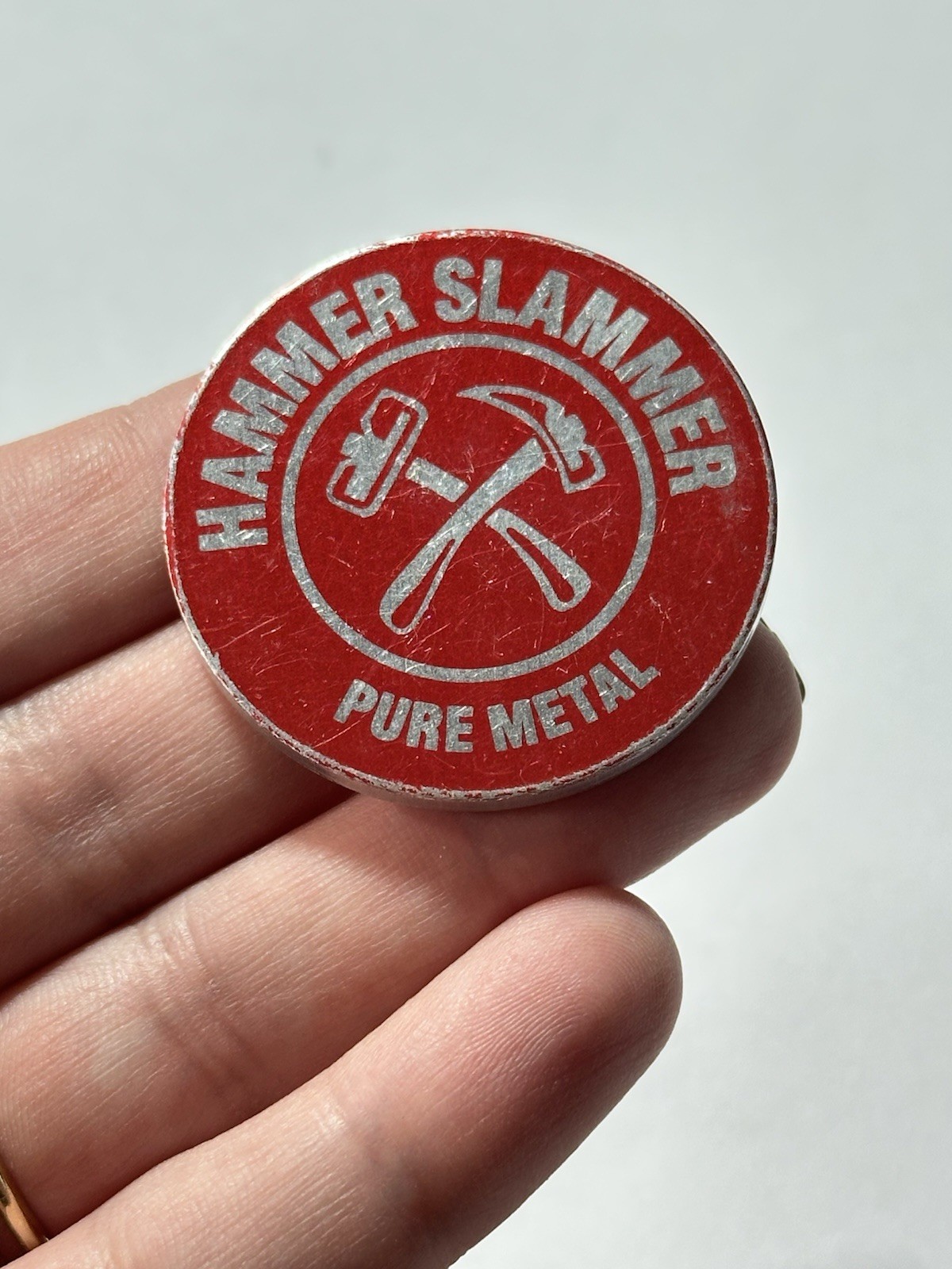 Slammer Whammers Mondo Metal 1994 POG Hammer Slammer Pure Metal Token
