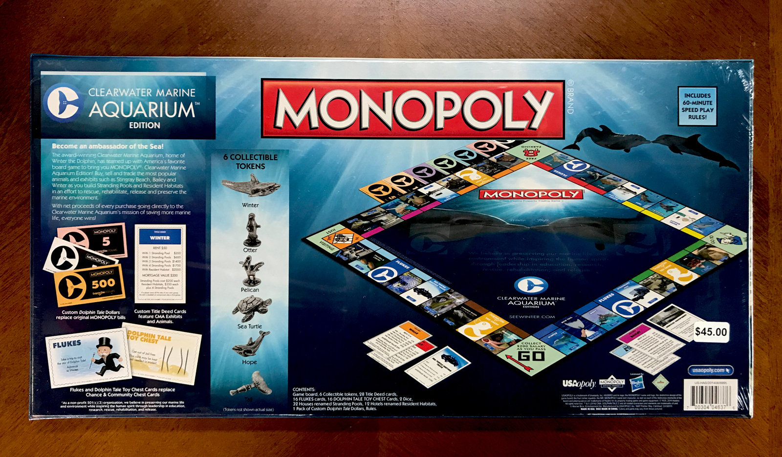 NEW Monopoly Clearwater Marine Aquarium Edition Game Dolphin Tale Sealed NIB ***
