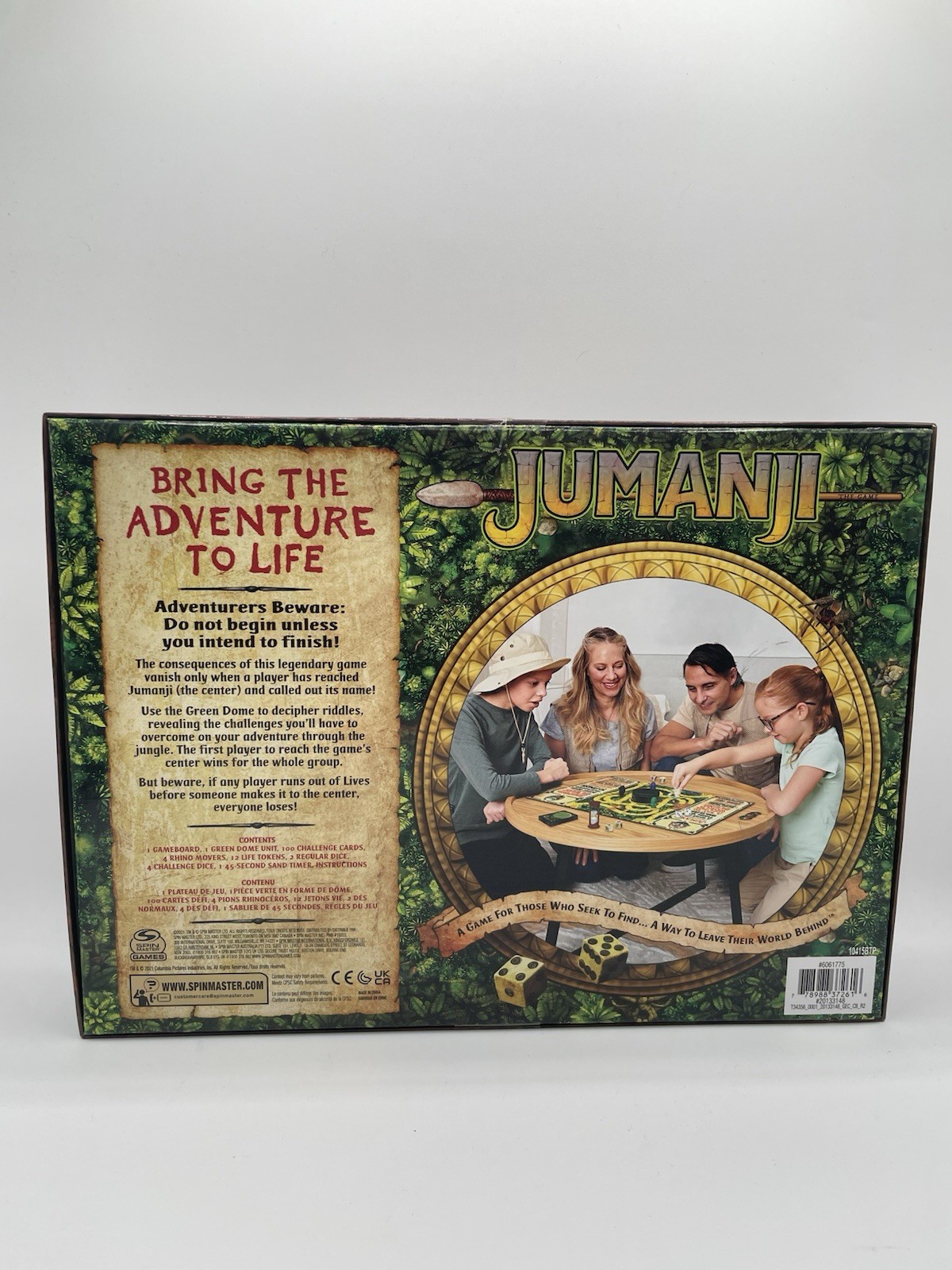 Jumanji The Game Classic Adventure Board Game Spin Master Games 2021. Sealed