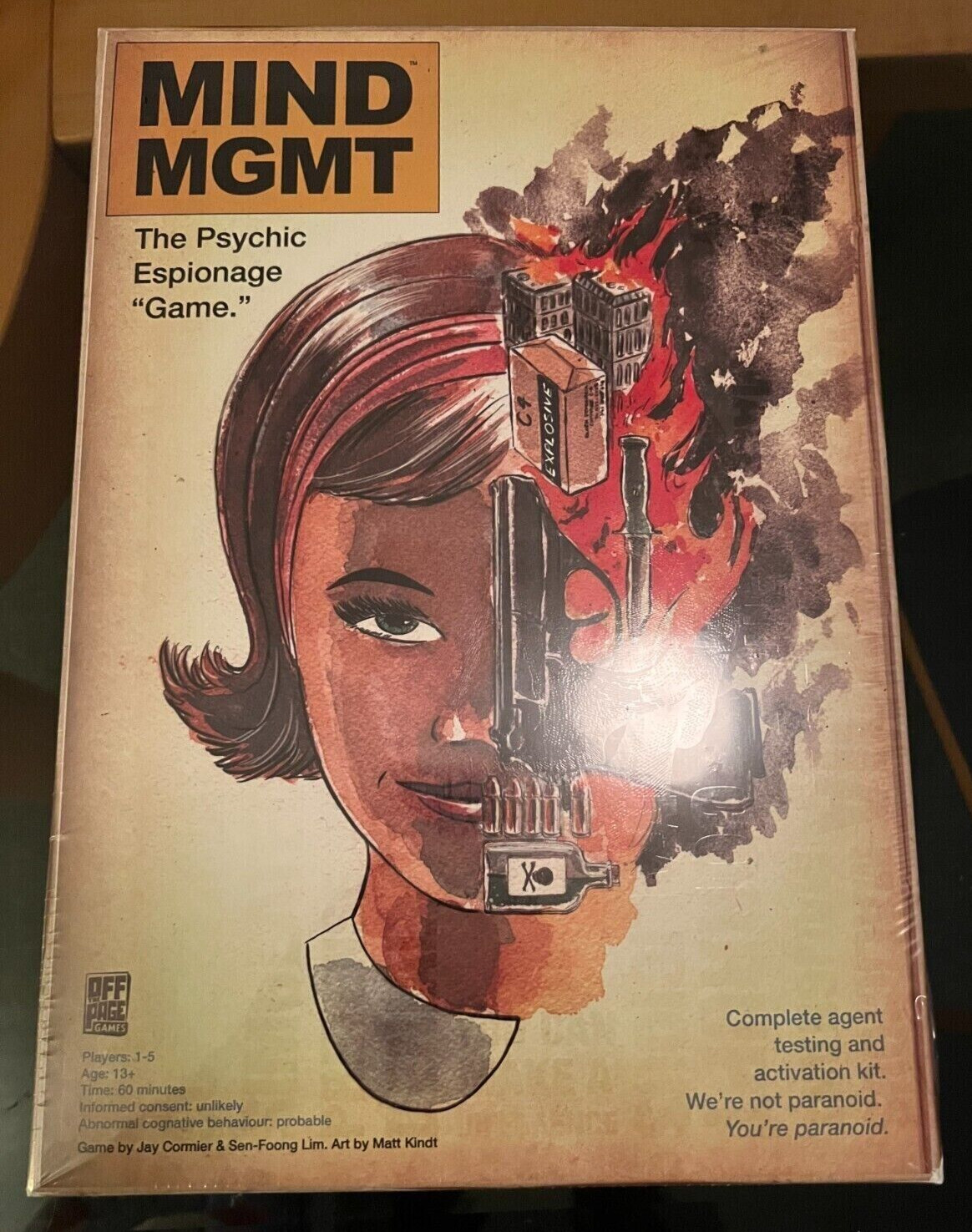 Mind MGMT Board Game KS DELUXE Edition – The Psychic Espionage Game Off the Page