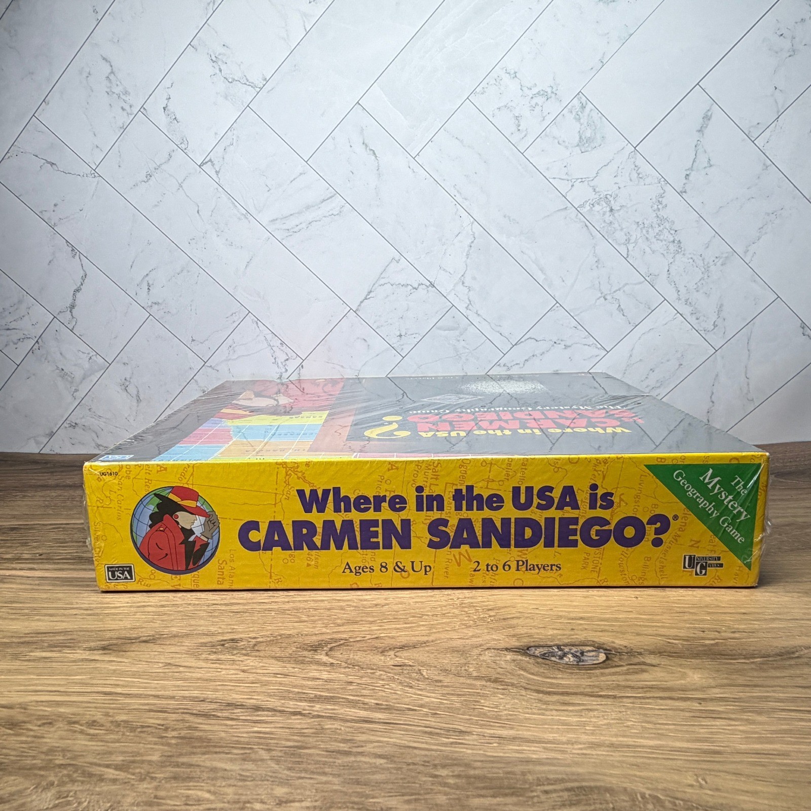 Where in the USA is Carmen Sandiego Board Game Kids Mystery Geography Game NEW
