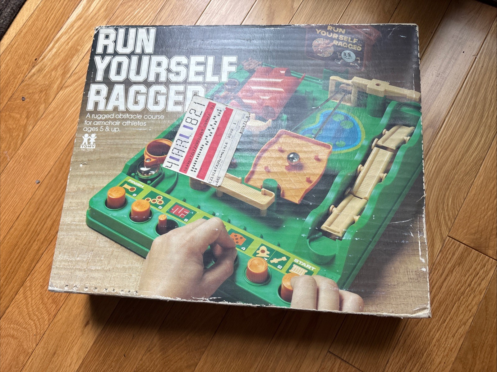 Vintage 1979 Run Yourself Ragged TOMY Maze Game Rugged Obstacle Course