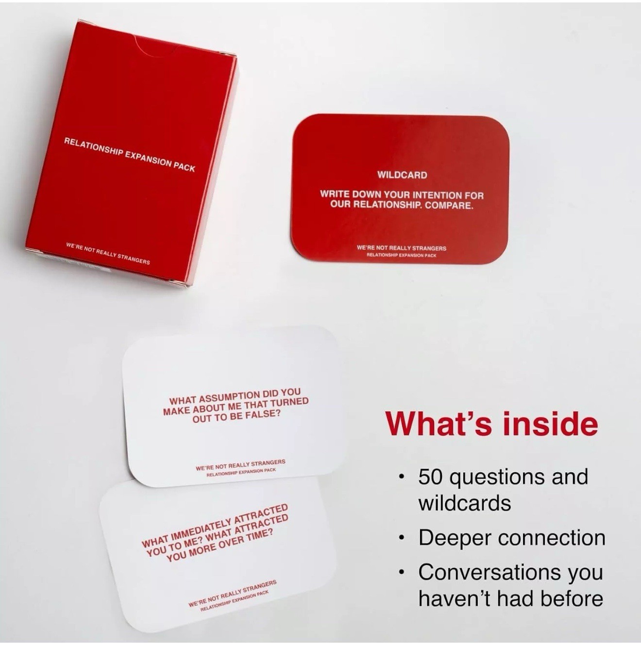 We’re Not Really Strangers+ RelAtionship Expansion Pack+ Honest Dating Expansion