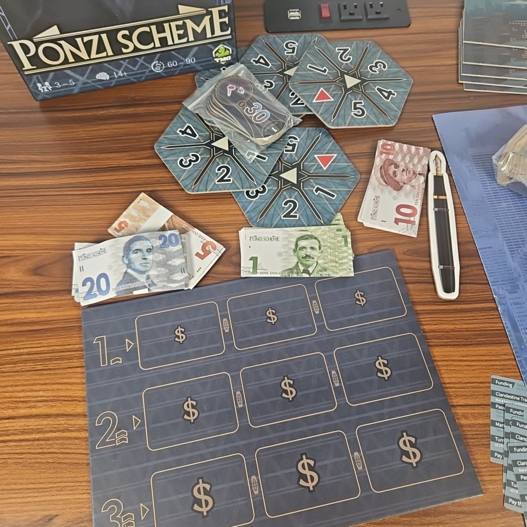 Ponzi Scheme Board Game TMG 2015 Complete
