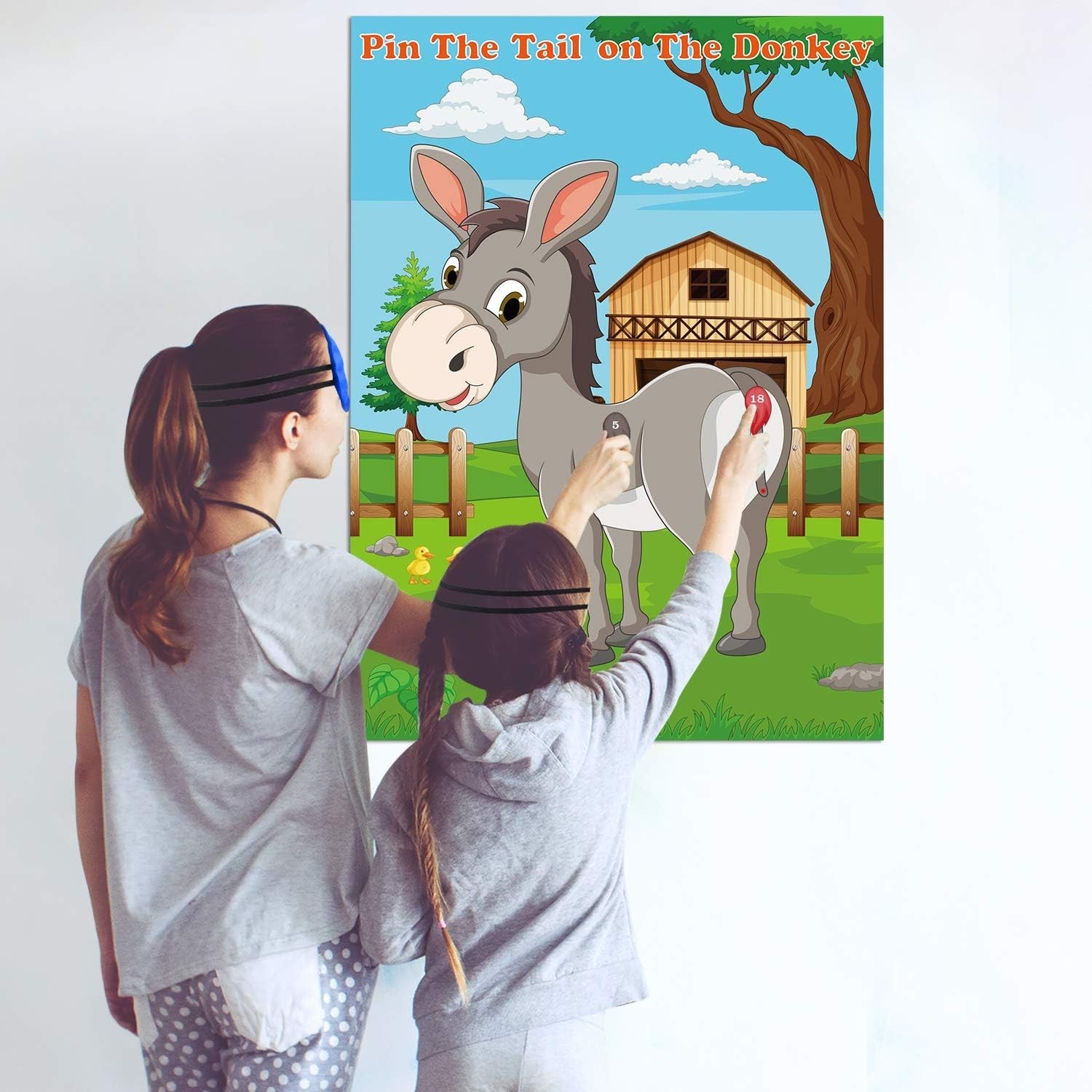 Classic Pin the Tail on the Donkey – Perfect for Birthday and Carnival Parties