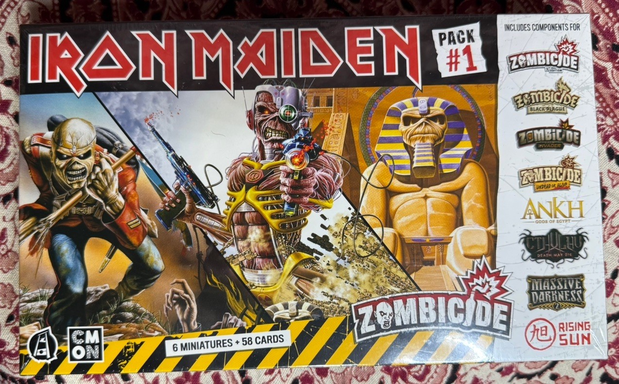 Zombicide IRON MAIDEN Character Expansion Packs #1, #2, and #3 CMON NEW SEALED