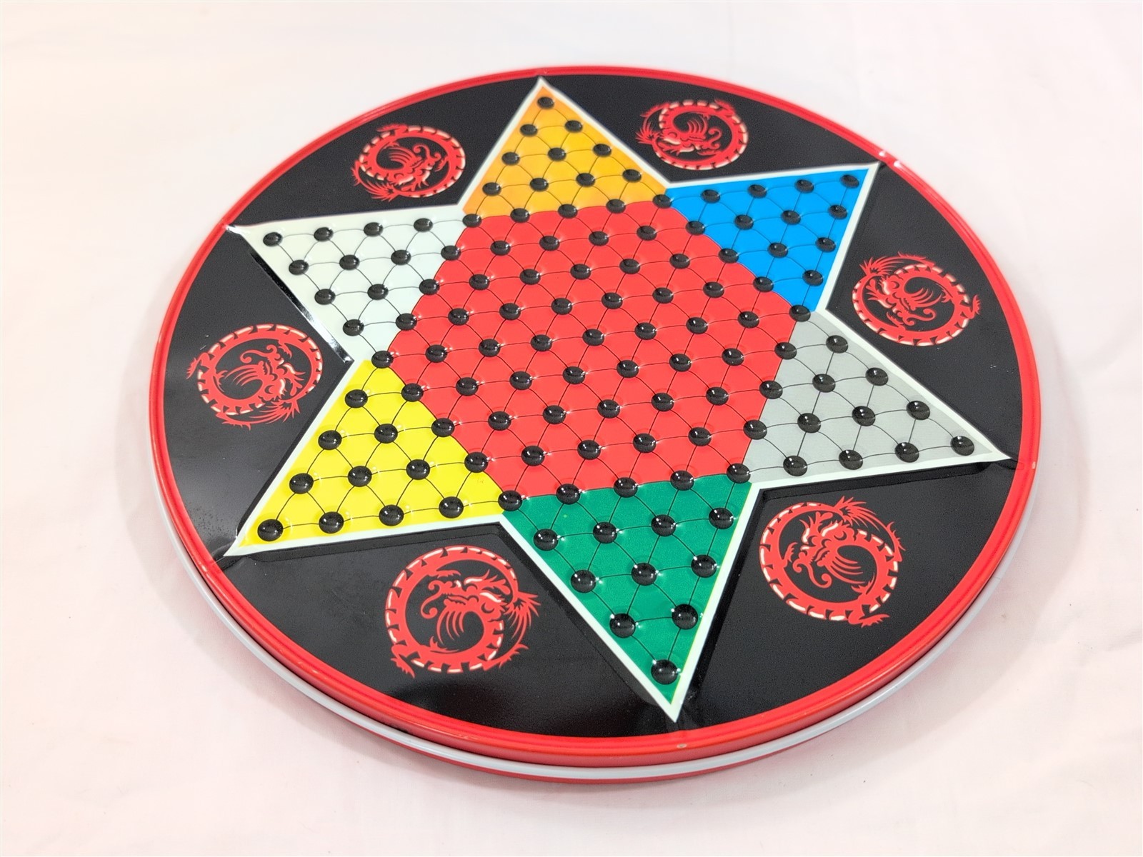 Vintage OHIO ART CHINESE CHECKERS AND REGULAR CHECKERS Game #537-ORIGINAL BOX