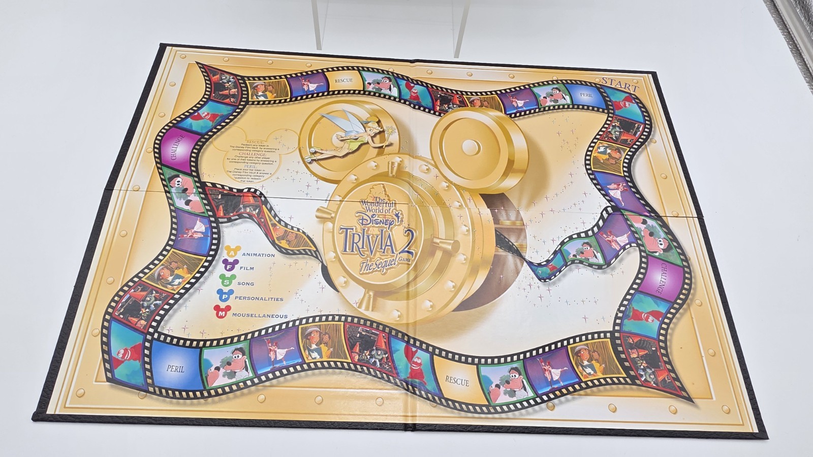 THE WONDERFUL WORLD of DISNEY TRIVIA 2 THE SEQUEL Board Game 100% COMPLETE