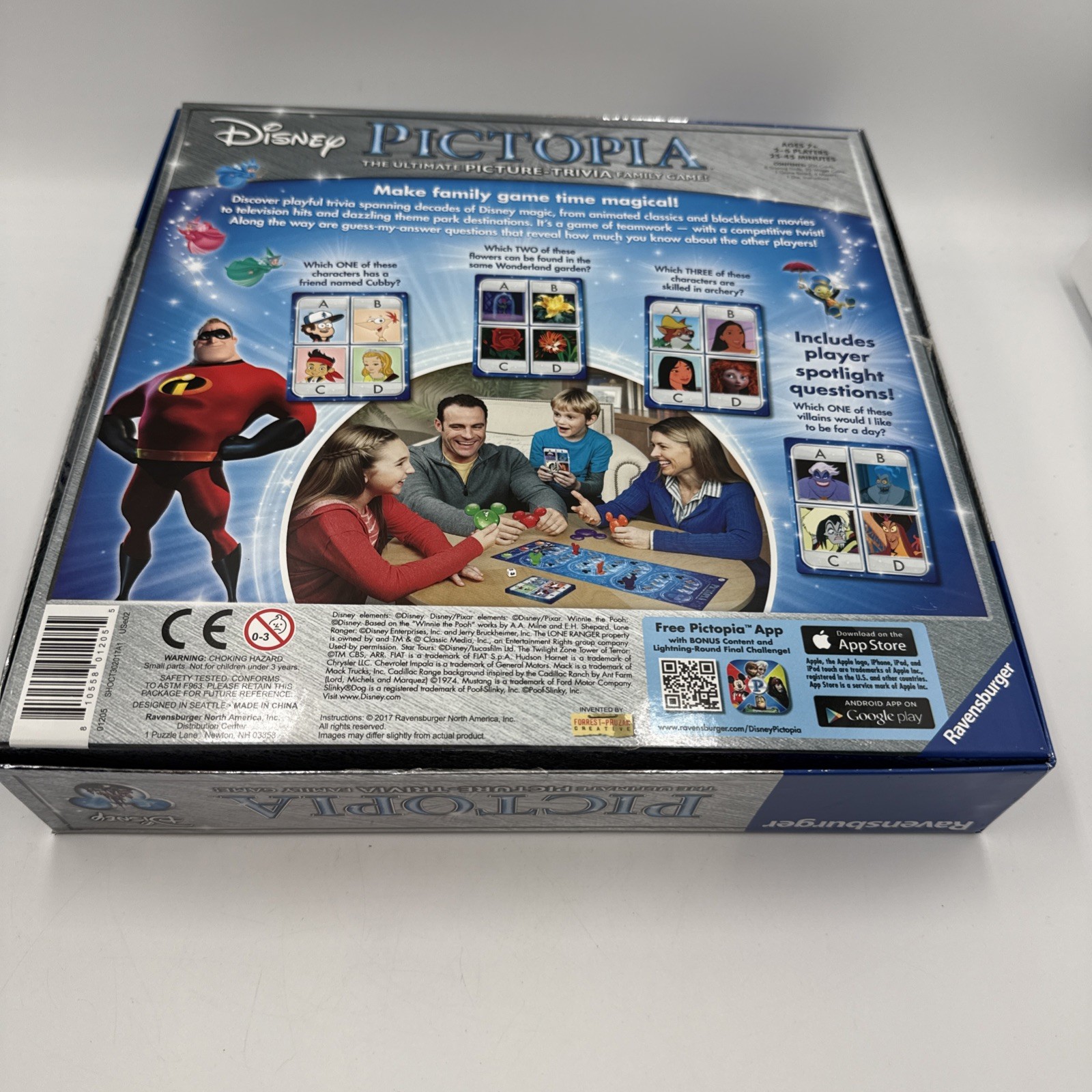 Ravensburger Pictopia Picture Trivia Disney Edition Board Game2-6 Players Age7+