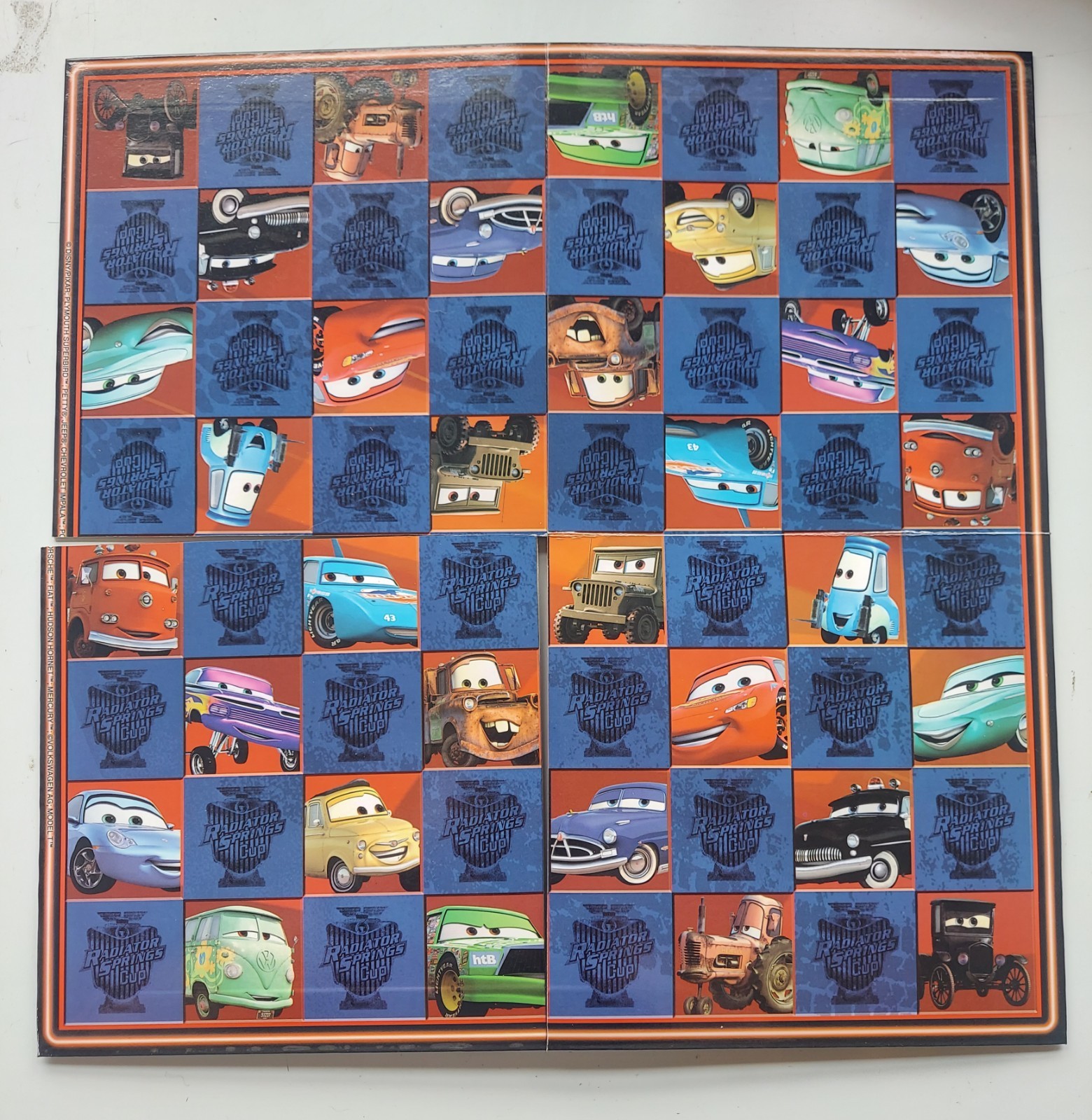 Disney Pixar Cars Checkers Tic Tac Toe Go Fish Crazy Eights Games Complete