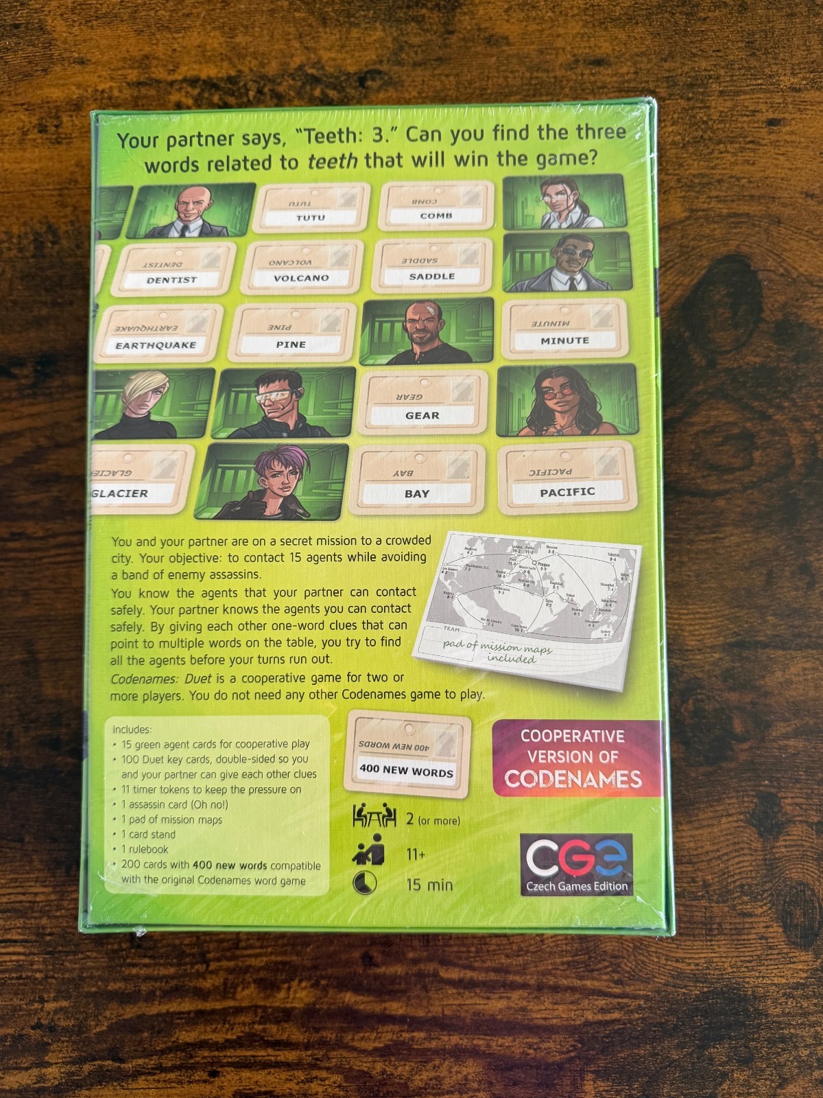 Codenames Duet – The Two Player Word Deduction Game Sealed Czech Games Edition