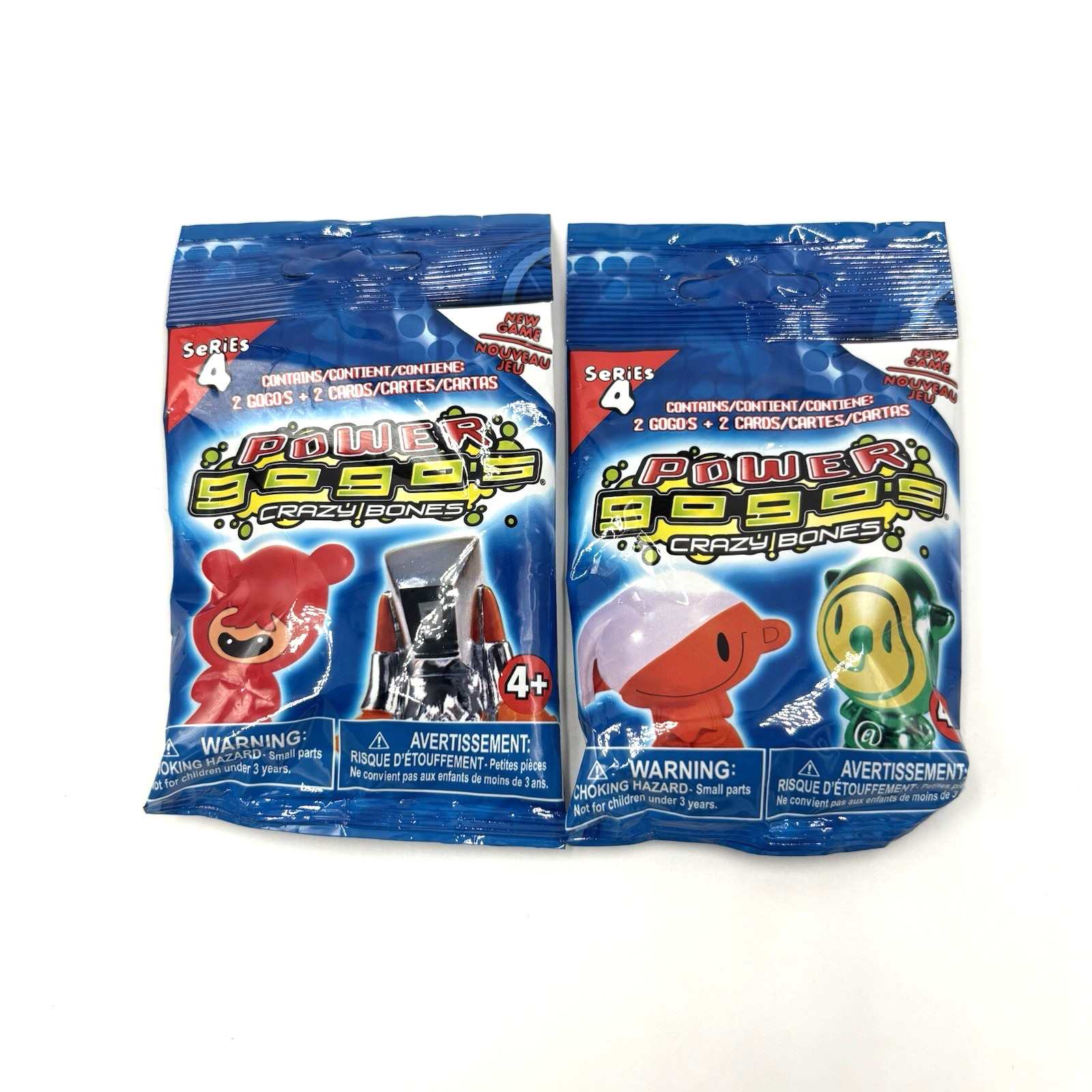 2 Sealed Series 4 Power Packs of Gogos Crazy Bones