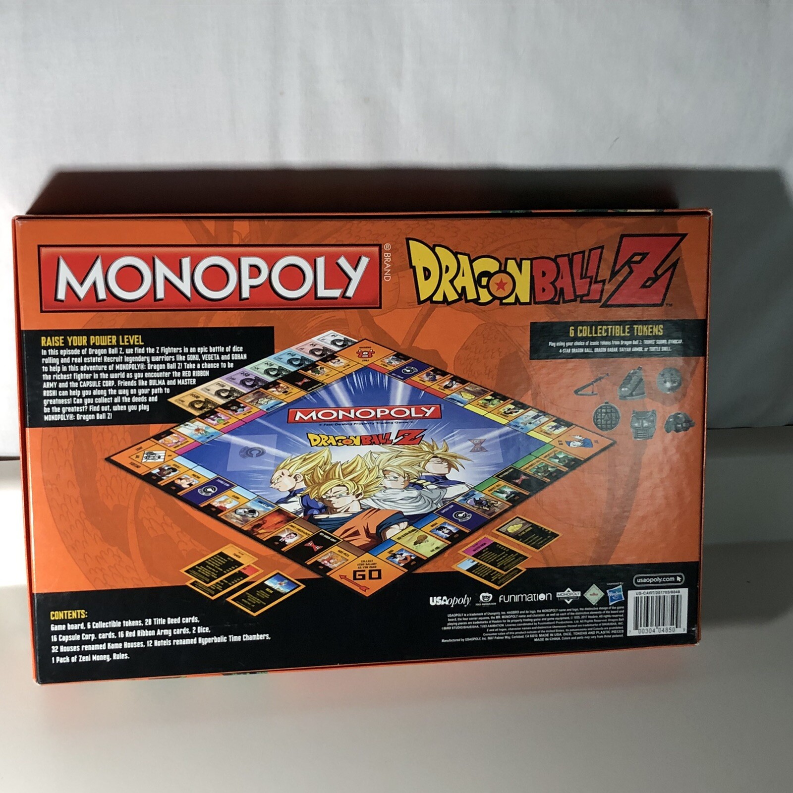 2017 Monopoly Dragon Ball Z Board Game Official Anime Set – Complete Ex-Nr Mint