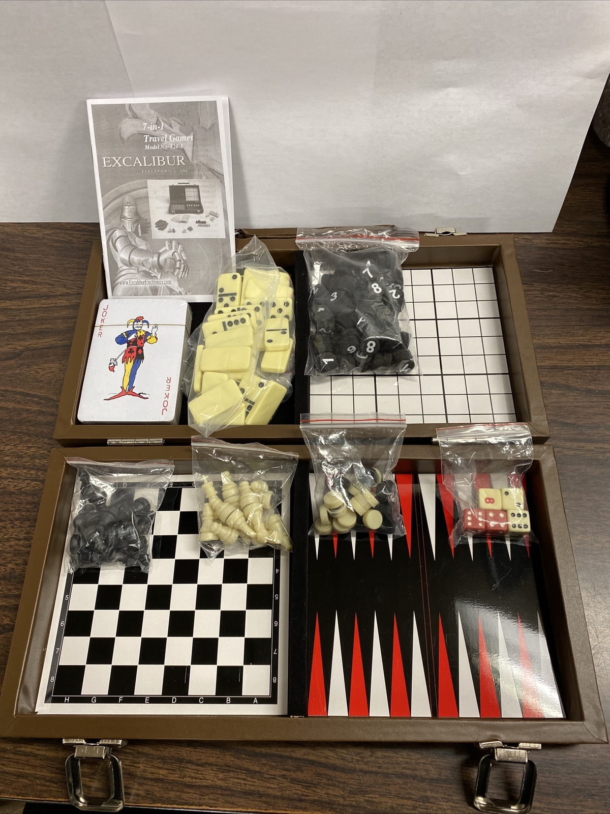 Family Fun 7-in-1 Travel Games By Excalibur Electronics