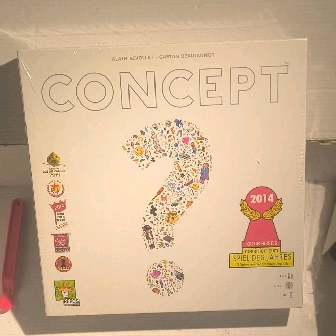 Concept Award-Winning Board Game Ages 10+, Family, Players 4-12+ NEW AND SEALED