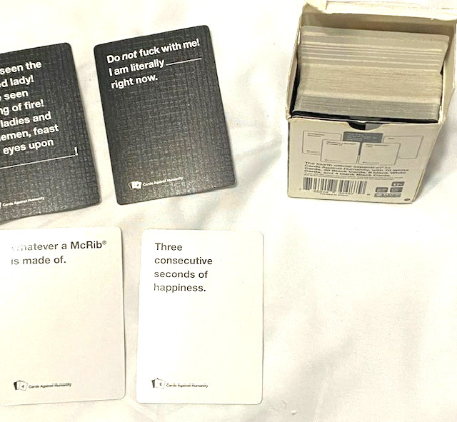 Cards Against Humanity Card Game Fourth Expansion Adult 100 Card Great Condition