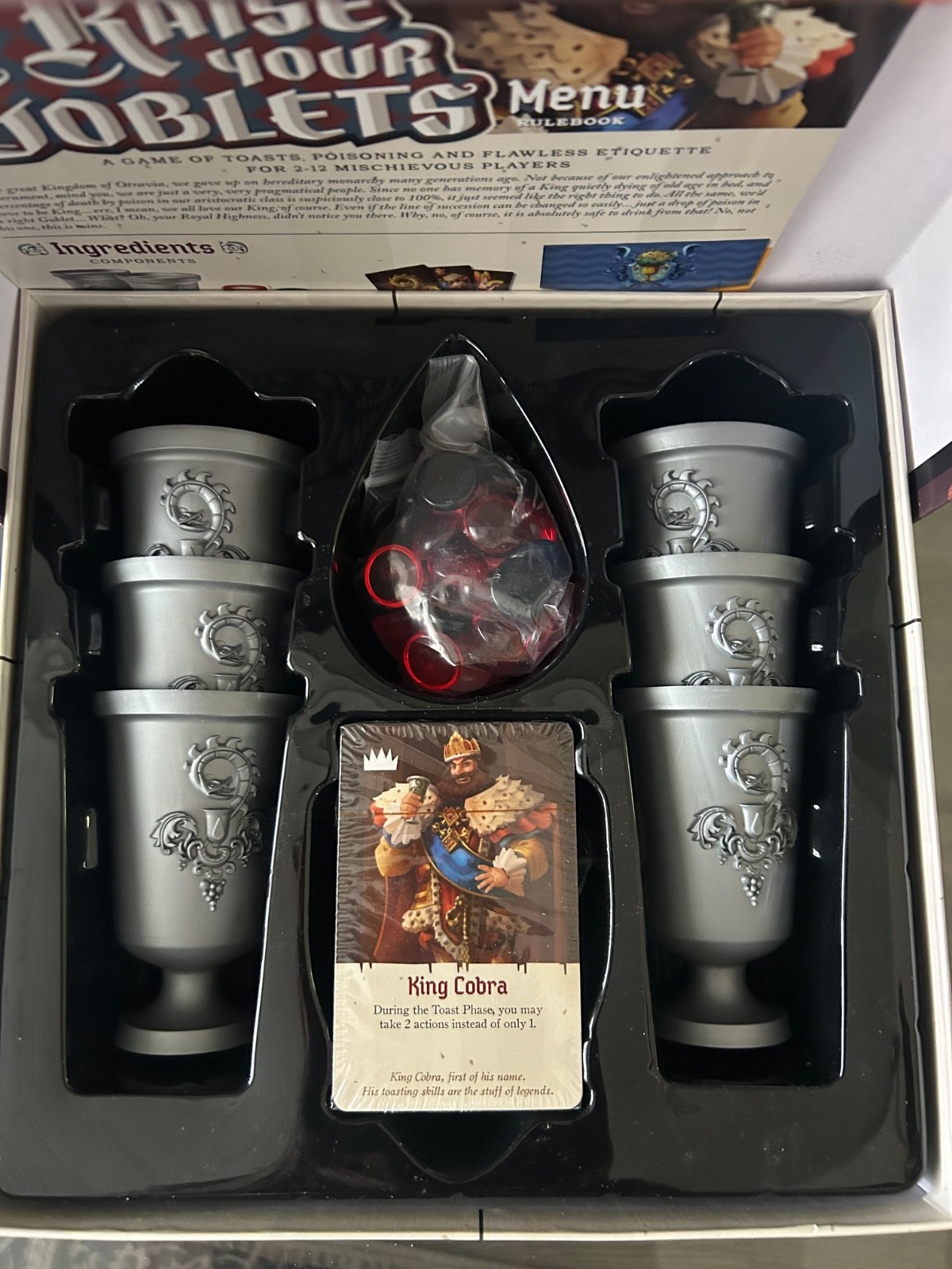 2016 CMON Horrible Games Raise Your Goblets Board Game COMPLETE