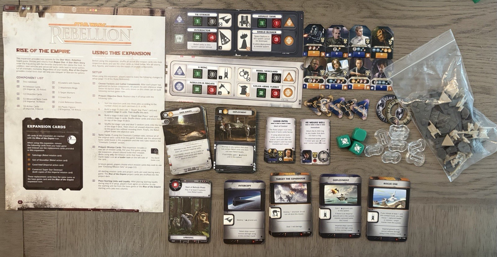 Rise of the Empire Expansion – Star Wars Rebellion Board Game Incomplete – READ