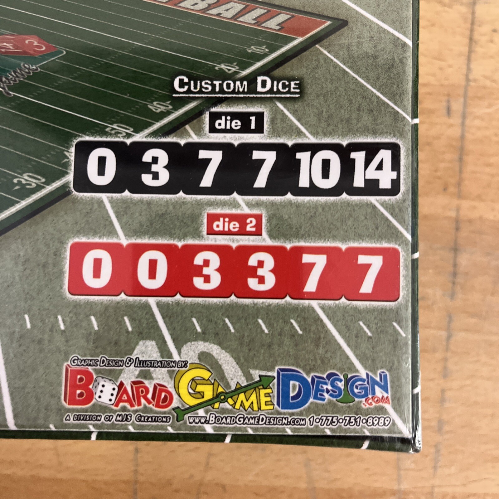 DFL Dice Football League The Game Form Teams Leagues Ages 8 + 2 or More Players
