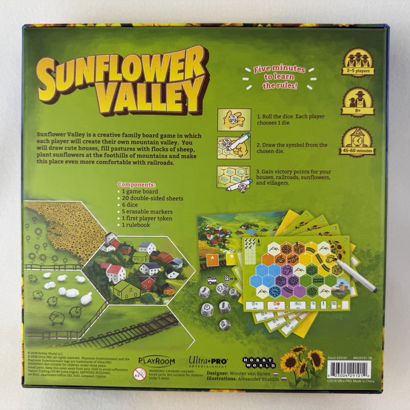 Playroom Wouter Van Strien’s Sunflower Valley Family Board Game Ages 8+