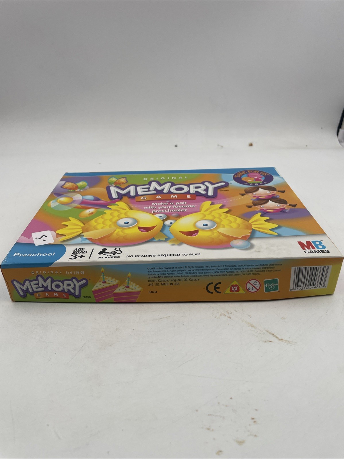 MB The Original Memory Game 2007 Hasbro Classic Matching Family Game Complete
