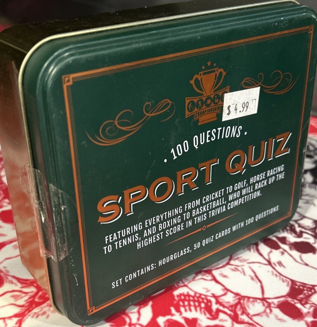 Championship Sport Quiz Game in Collectible Tin Box 100 Questions – NEW Sealed