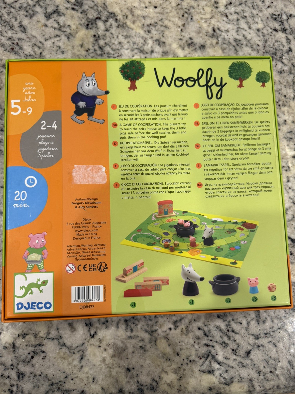 Djeco Woolfy Board Game NEW Sealed Cooperative Kids Game Ages 5-9 Complete