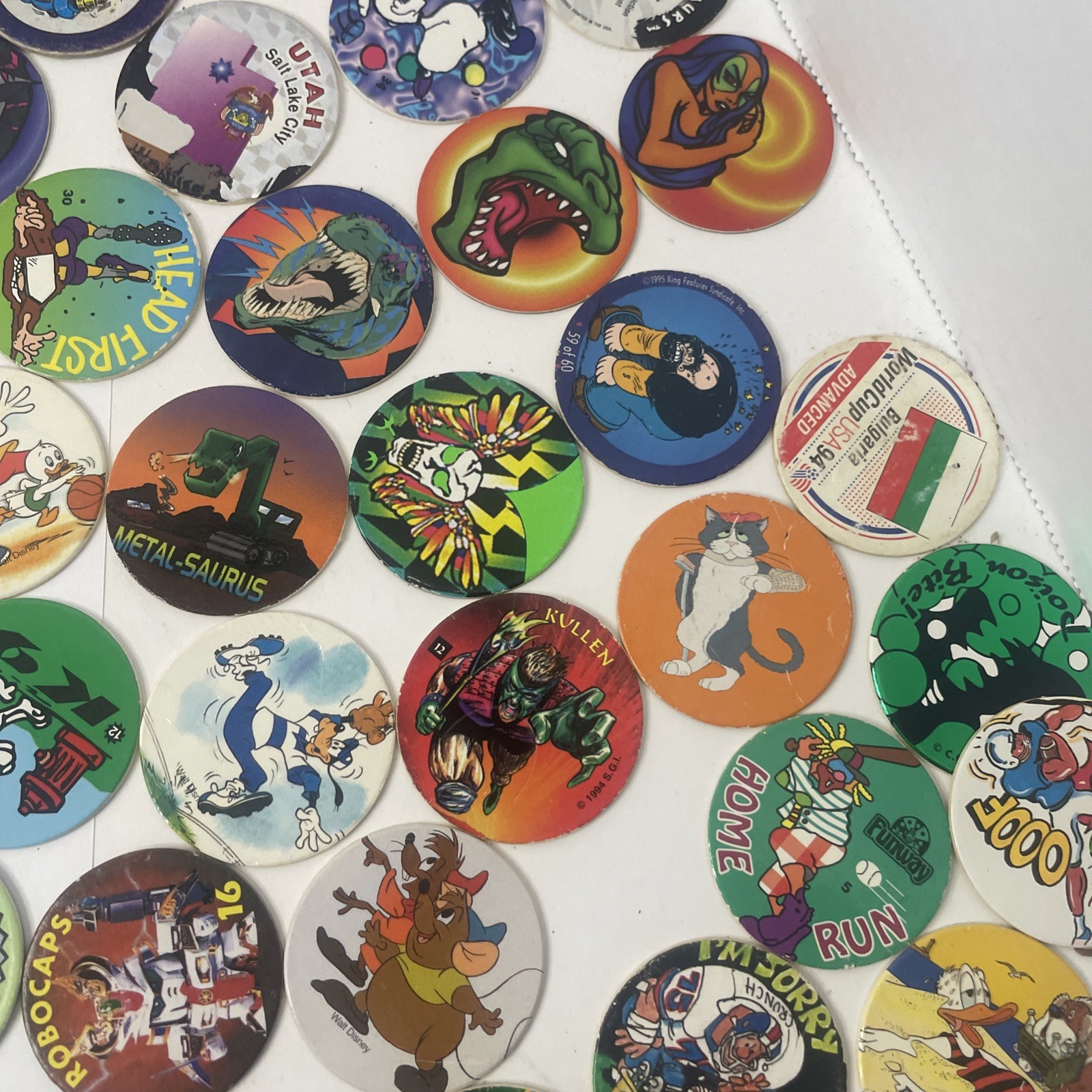 Vintage 90 ’s POG Collection – Lot of 150+ POGs As Seen In Photos