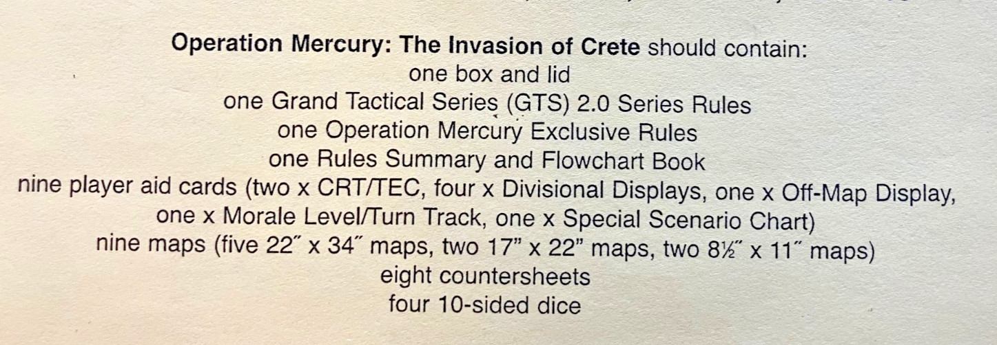 Operation Mercury: The Invasion of Crete (Multi-Man Publishing, 2017)