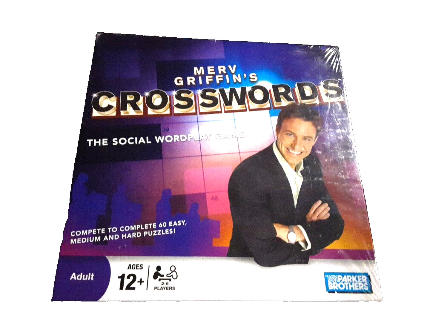 Merv Griffin’s Crosswords Social Wordplay Board Game 2008 Parker Brothers New,