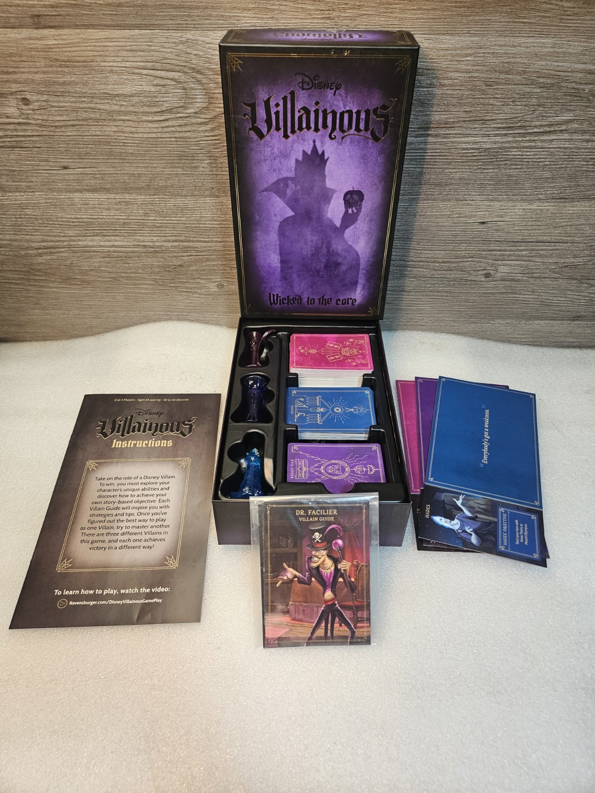 Disney Ravensburger Villainous Wicked to the Core Board Game Complete