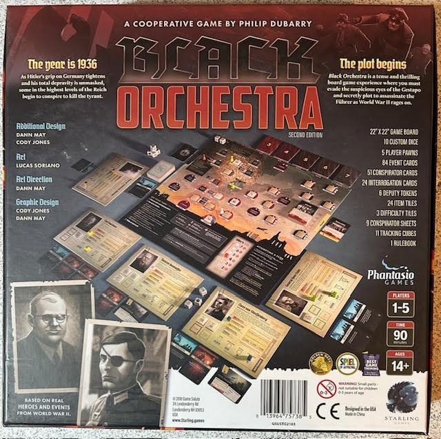 Black Orchestra COMPLETE OPEN BOX board game by Starling Games