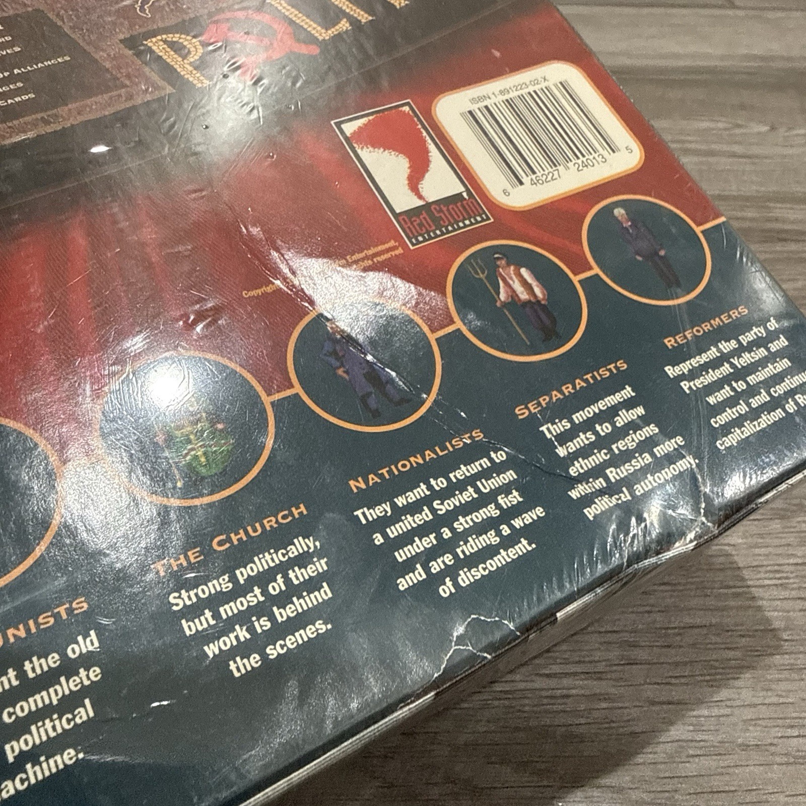 Tom Clancy’s Politika Board Game Red Storm Entertainment 1997 – Factory Sealed